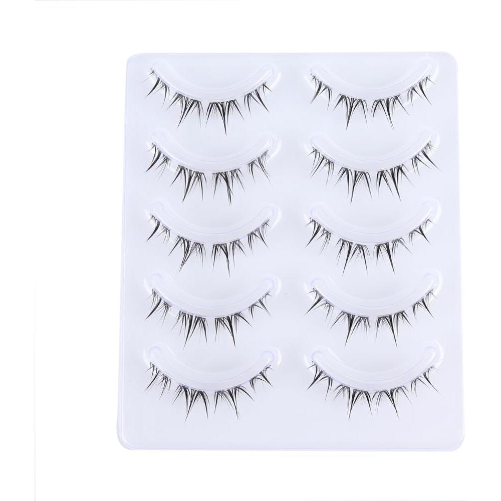 Emotao CospLay MakeUp Handmade U L Short oUter Corner Actress Lashes Z 01 5p
