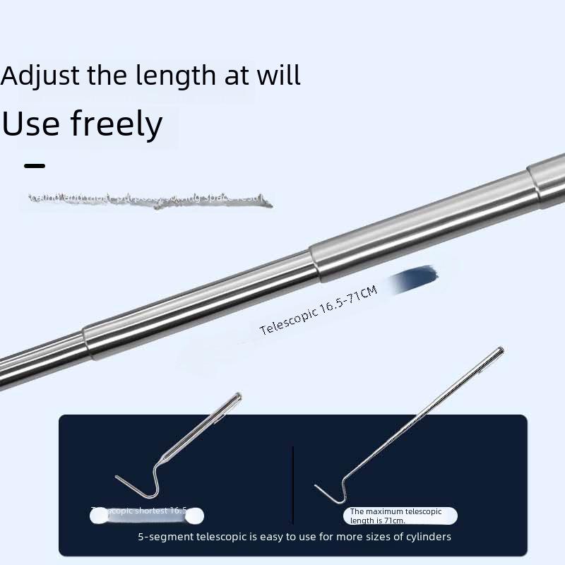 Retractable Stainless Steel Snake Hook - Reptile Catching Tool