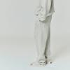 Fear of God Essentials Pantaloni della tuta morbidi in pile con piping Grigio Melange/Bianco Nuvola Uomo Pantaloni Grigio 130SP258062F