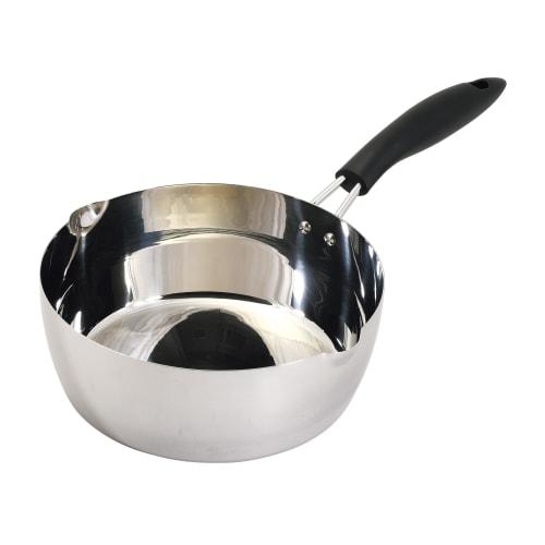 

Pearl Metal 22cm Stainless Steel Mirror Style Saucepan with Measuring Tape, HC-559