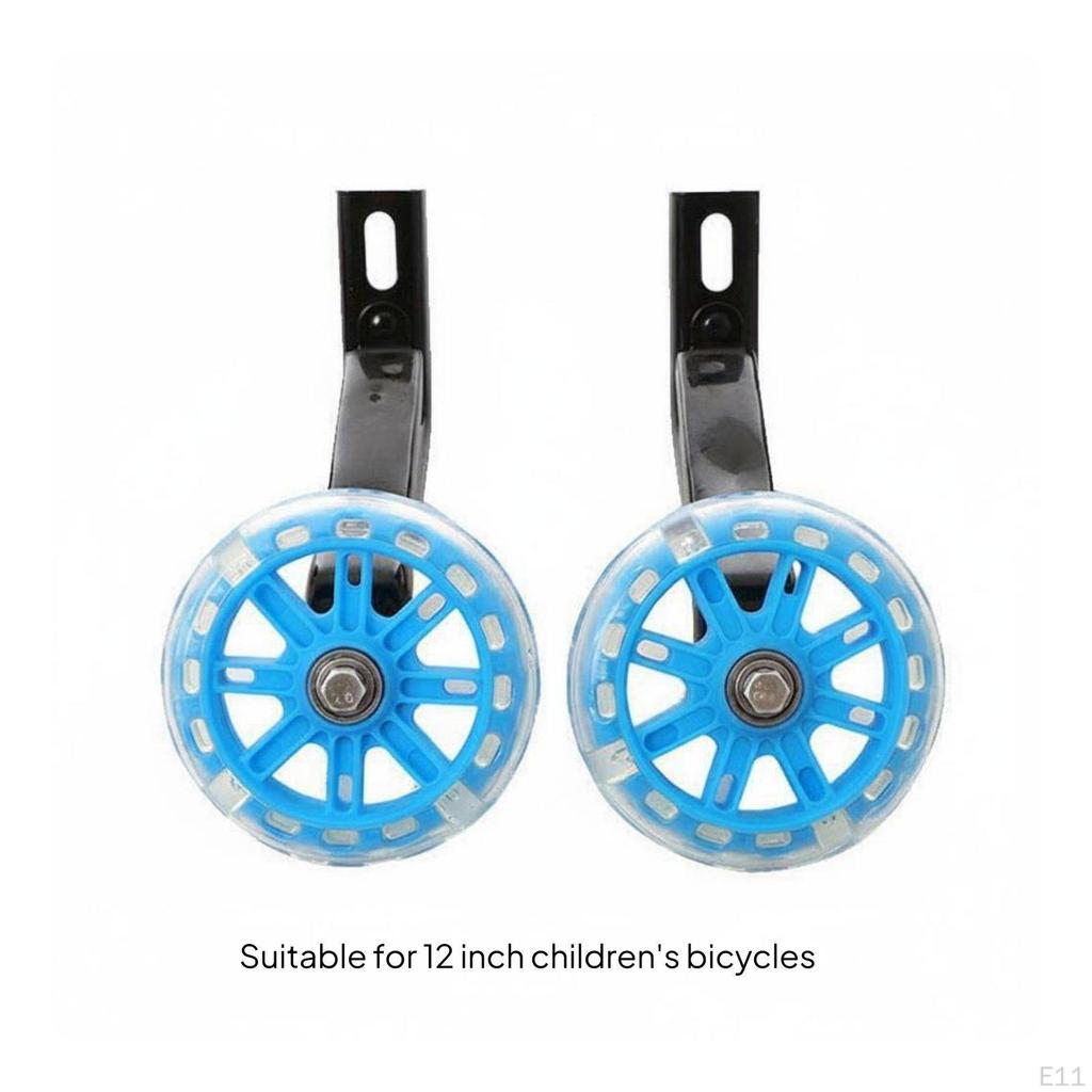 2 Pieces Children's Bike Auxiliary Wheels NonSlip Kids Training Heavy Duty for Beginners