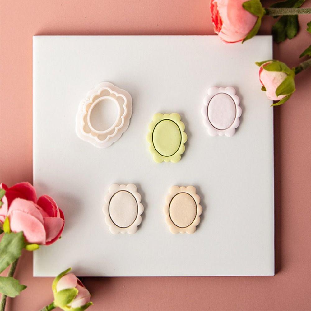 Oval Shape Jewelry Making Mold Embossed Mold Cutting Die Polymer Clay Cutter  Jewelry Making