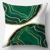 x Green Geometric Stripe Printing Cushion Cover for Home Living Room Sofa Decoration Throw Pillow
