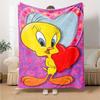 1pc Tweety3 Blanket, Gift, for Men and Women, Soft Blanket, Good for Sofa Bed Couch Travel, Lightweight Flannel Blanket
