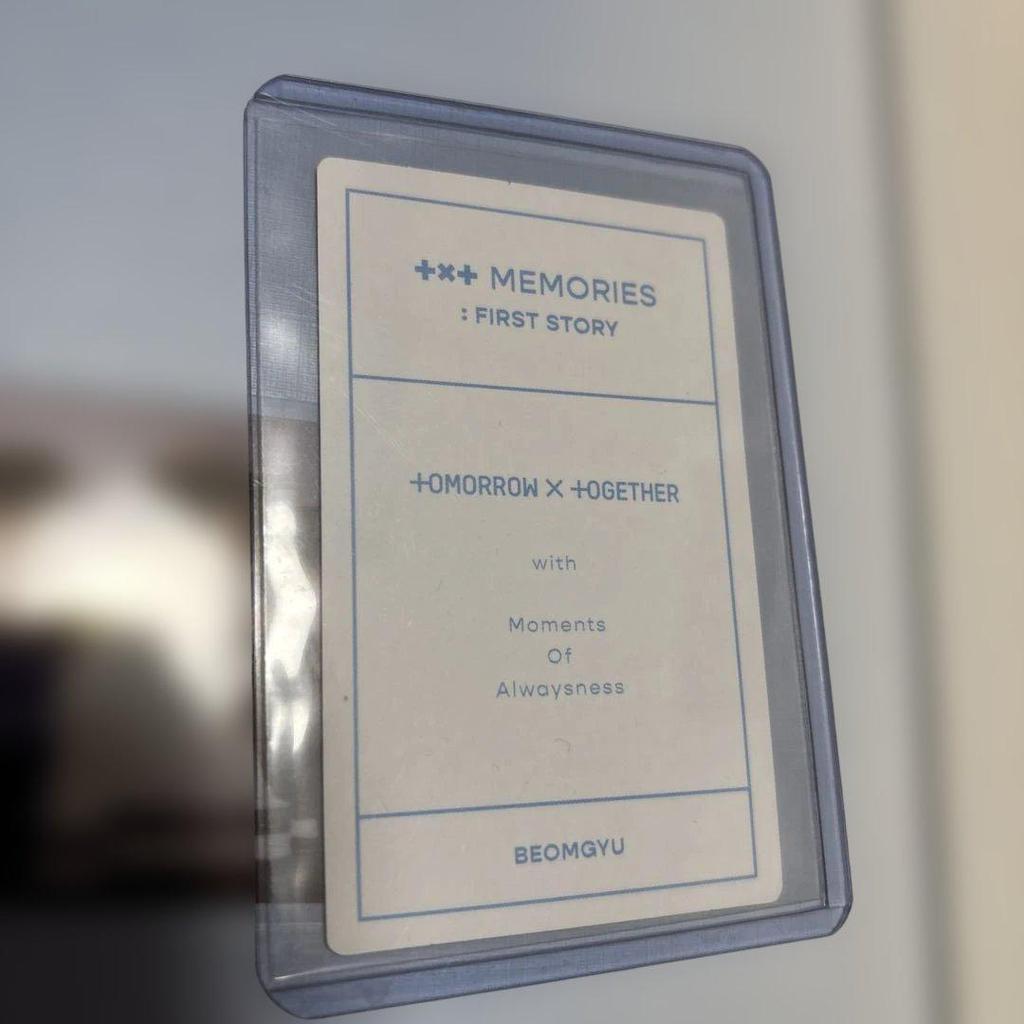 [USED] Txt Memories Beomgyu Trading Card Memories Tuva 1st DVD