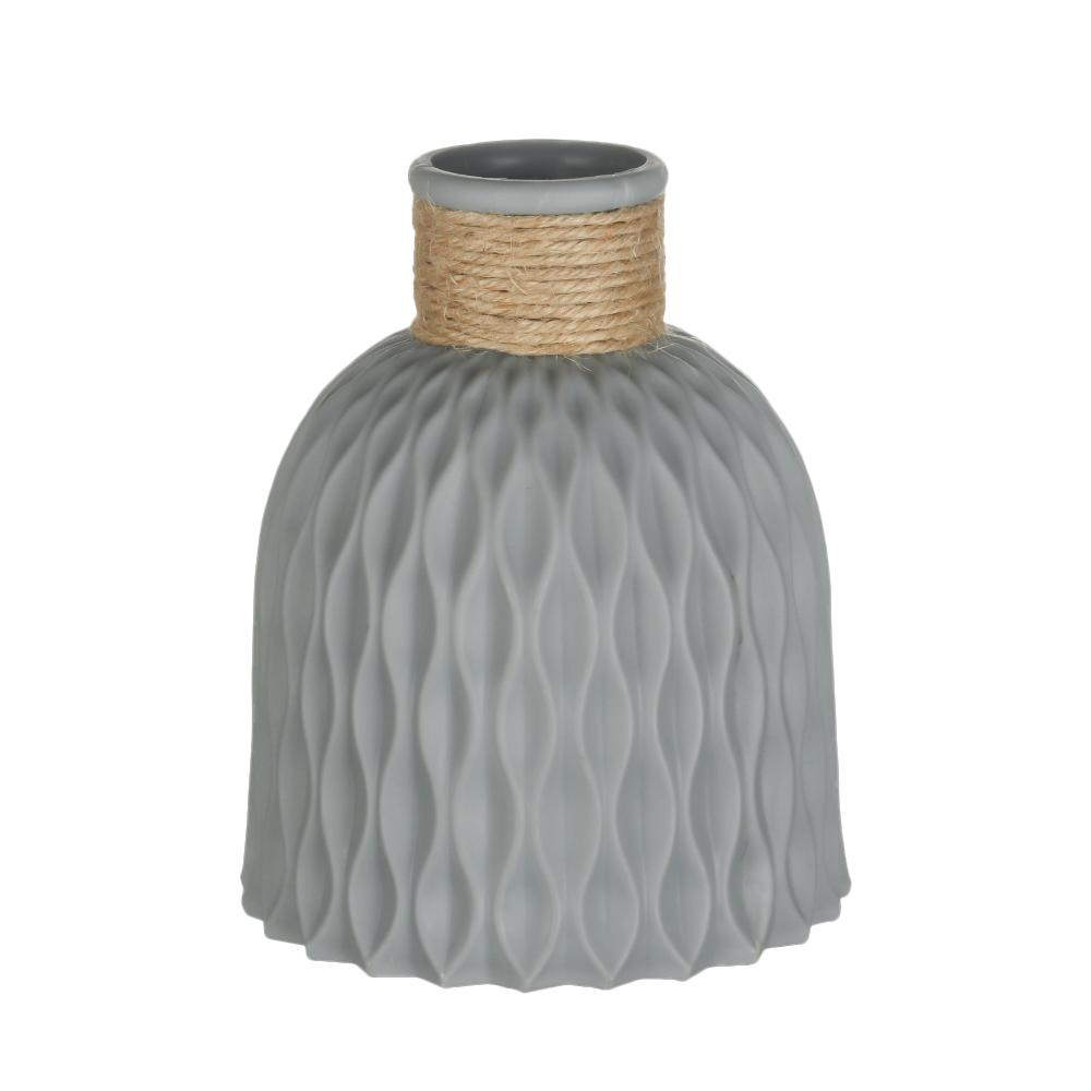 Hot Home Decoration Modern Rattan-like Simplicity Basket Arrangement Plastic Vases Anti-ceramic Flower Vase