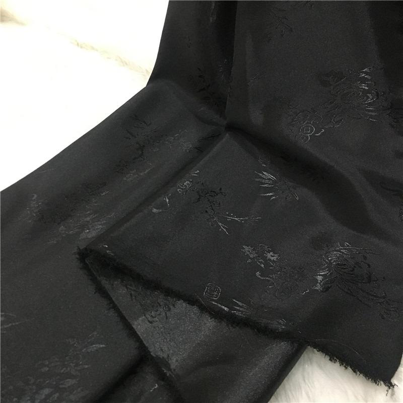 Wide 110cm Antique-style Jacquard Silk Fabric Weave Brocade and Dragon Pattern Fabric Super Soft Training Suits Hanfu Tang Suits
