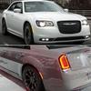 NJSBYL Smoke Lens Amber/Red Full LED Front Rear Side Marker Light Kits for Chrysler 300 2015 2016 2017 2018 2019 2020 2021 2022 300S 300C C Platinum