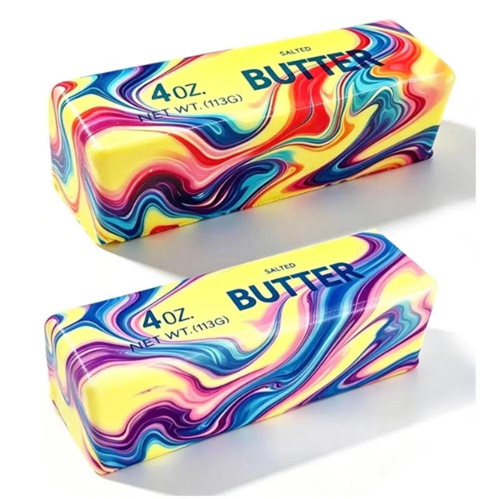 Colorful Slow Rising Butter Squishy Squeeze Toys Pack Sensory Stress Relief Soft  Stretchy Toy for Party Favors Squishy Butter