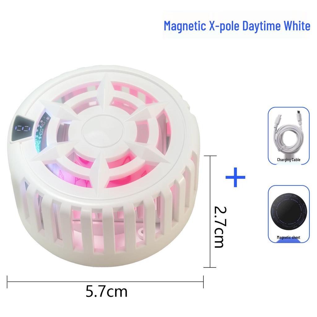 2026 Magnetic RGB Phone Cooler with Large Area Cooling