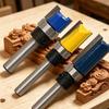 3-teiliges Flush-Trim-Fräser-Set mit Kugellagerführung für Holzbearbeitung und Kantenbearbeitung, Schnitzen, Nutenfräsen