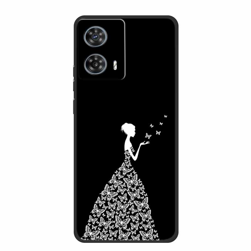 Phone Case For Motorola Edge 50 Fusion Back Cover Case Black Silicone Soft Coque For Moto Edge 50 Fusion Case 6.7" Funda Shell