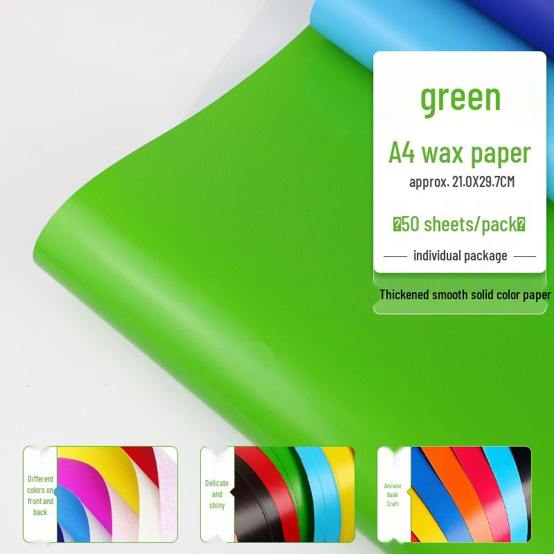 Red Wax Paper for Crafts: A4/A3 Red Sheets, Single/Double-Sided, Perfect for Origami, Window Decorations, and Kids' Projects.