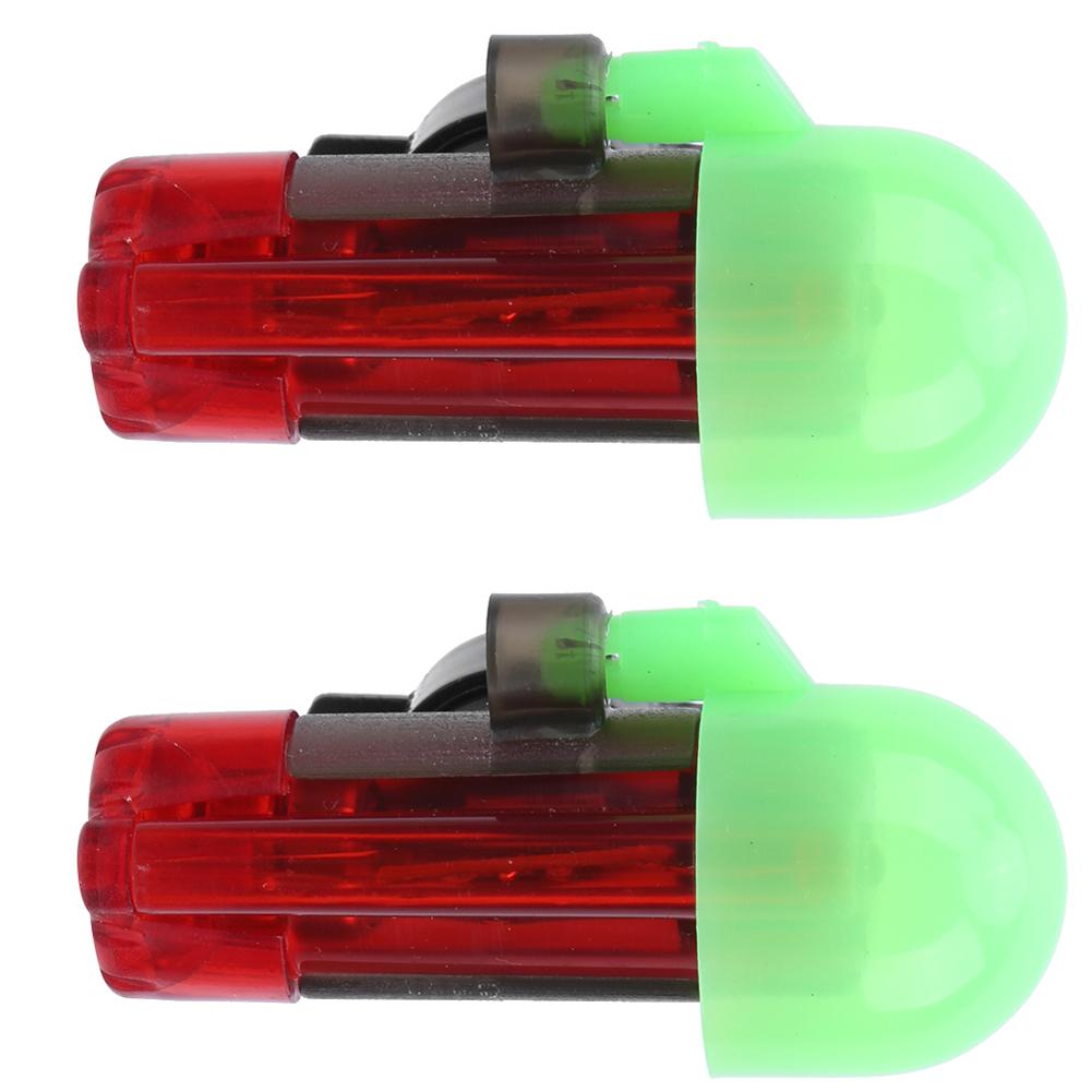 2 Sets Night Fishing Sensor Light Rod Alarm LED Signal Sensitive Locking Pole Type