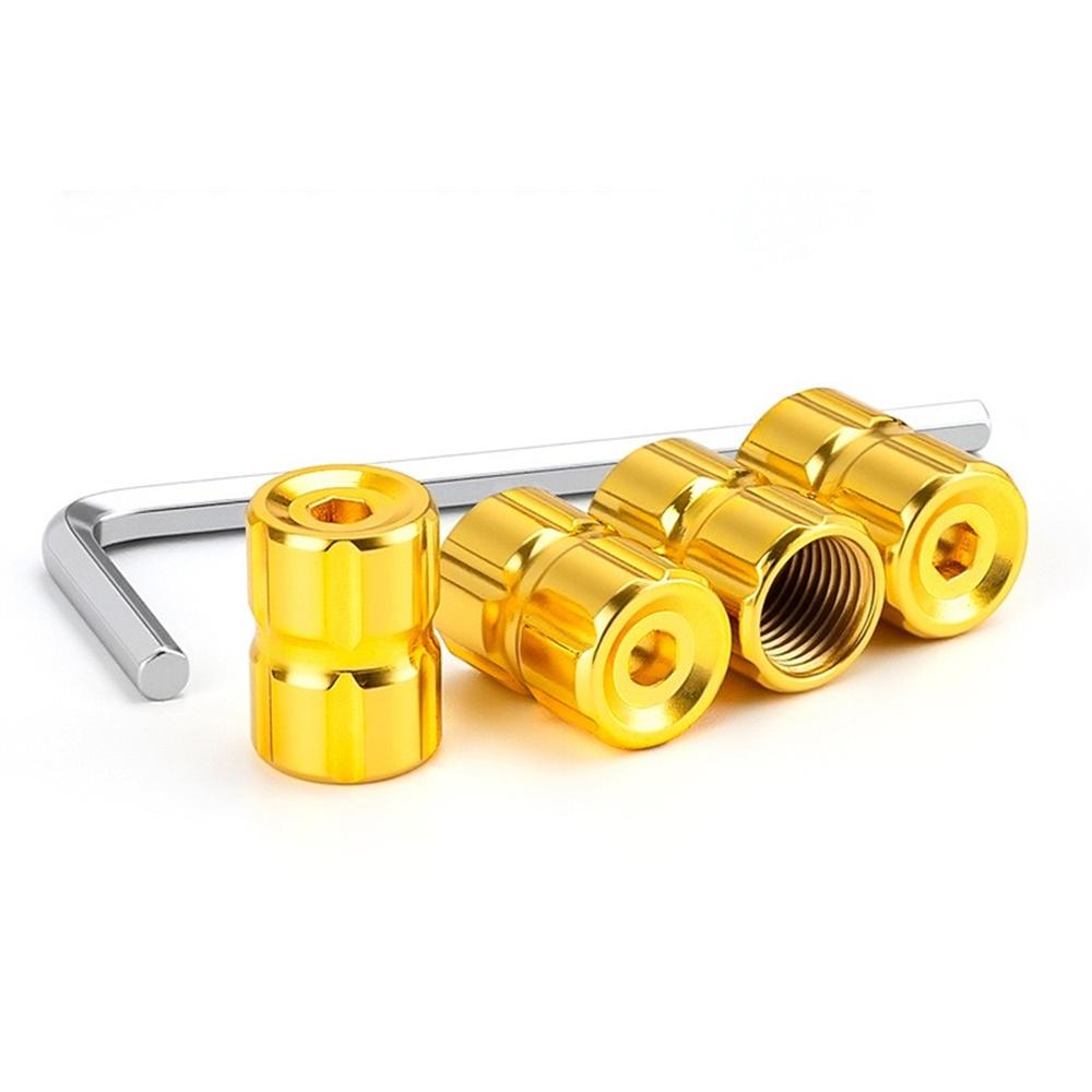 4PCS Car Wheel Plugs Valve Tire Caps Tires Tapa Valvula Moto Wheel Caps Theftproof Aluminum Car Wheel Valve Cap Air Valve Caps Valve Stems 1
