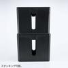 SANWA SUPPLY Cable Tap Storage & Box, Black, CB-BOXP2BK