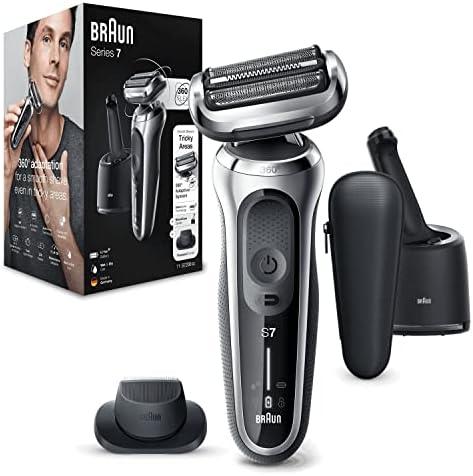 Braun Series 7 Electric Shaver 50 minutes autonomy Silver et Black