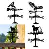 Weathervane Retro Silhouette Desktop Ornament Vintage Weathercock Wind Vane Weather Vane for Lawn Outside Yard Farm Courtyard