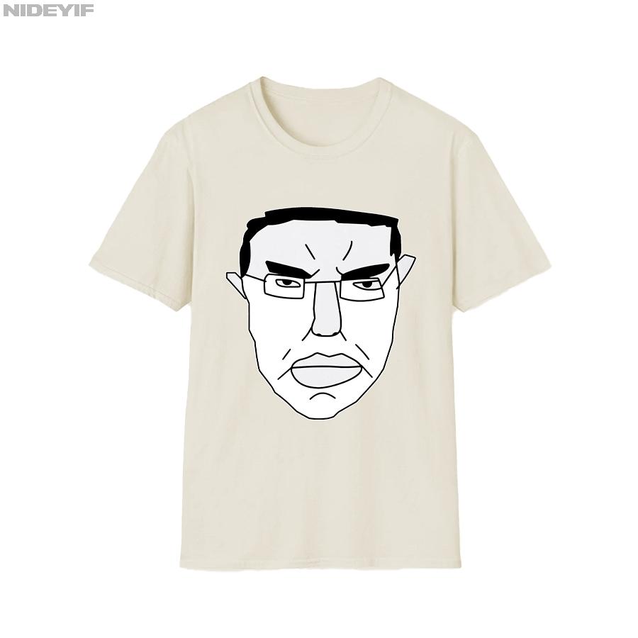 Chudjak Chud Meme T-shirt for Men and Women 100% Cotton Short-sleeved T-shirt Top Fashionable Pure Cotton Loose Clothing