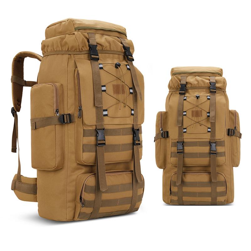 Large Camping Backpack Travel Luggage Bag 80L Men Hiking Climbing Mountaineering Shoulder Pack Molle Outdoor Rucksack