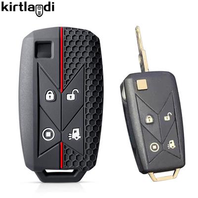 4 Buttons Silicone Pickup Truck Car Key Case Caps Key Cover For Renault Euro 6 Series T C K Gama Shell Bag Keyring