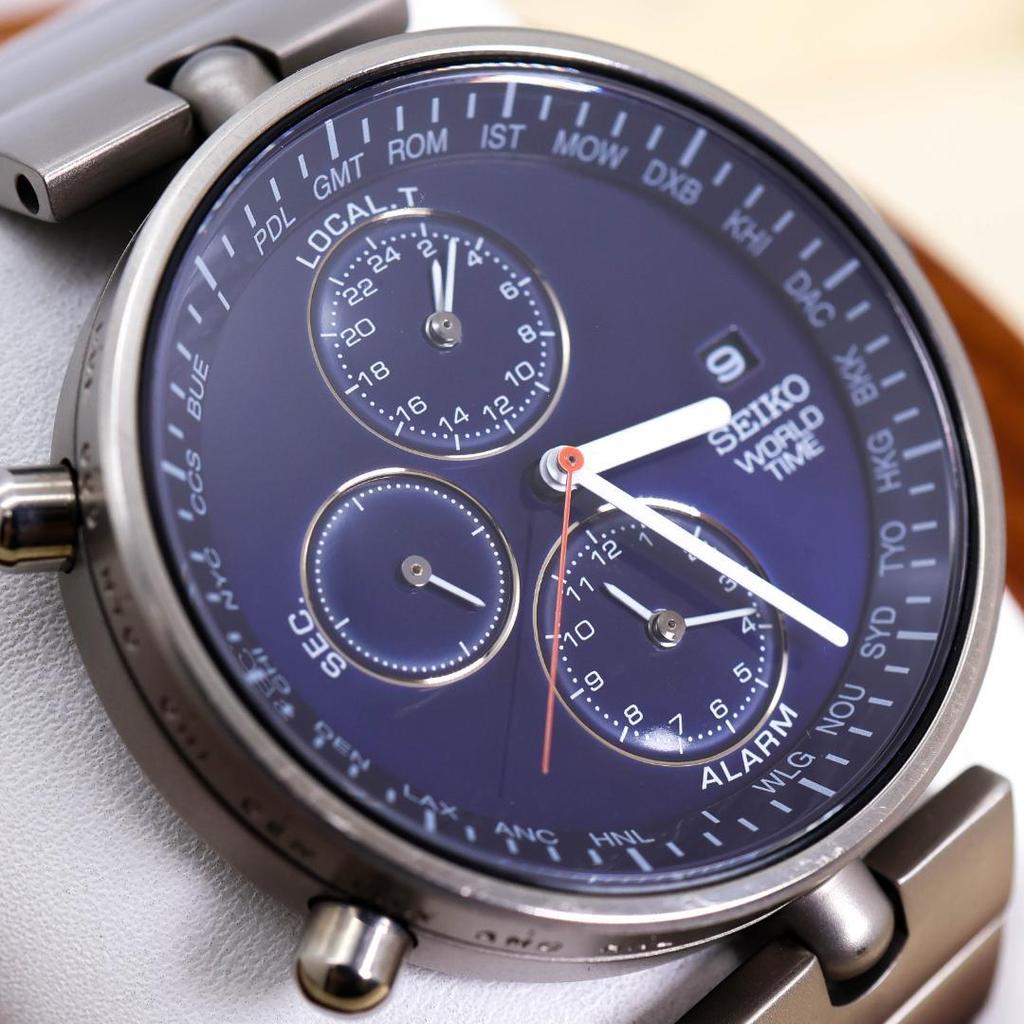 [USED] Working SEIKO watch, limited to 2000 pieces, commemorative titanium Blue Planet 2313