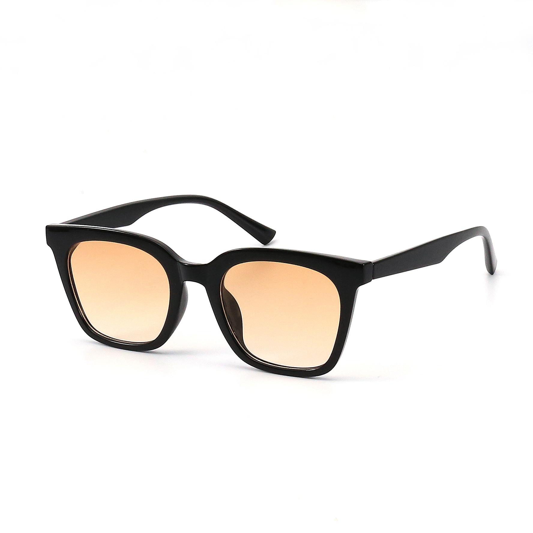 

Trendy Slim Round Gradient Orange Sunglasses for a Retro Chic Look