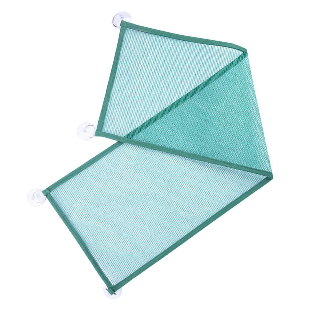 Reptile Mesh Hammock Rectangle Summer Hanging Reptile Breathable Net Hammock Bed with Suction Cups