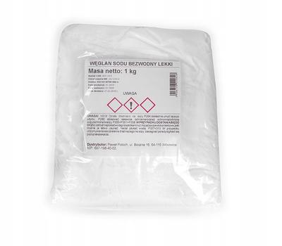 SODA KALCYNOWANA - LEKKA BEZWODNY WĘGLAN SODU, 1 kg, Wild Nature