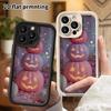 Phone Case: 2D Flat, Fits iPhone 18 17 16 15 14 13 Pro, Stacked Pumpkin Lanterns, Perfect Holiday Gift for Christmas and Halloween