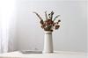 White Ceramic Flower Vase, Nordic Japanese Antique Style, Large (White-Soy-masheng)