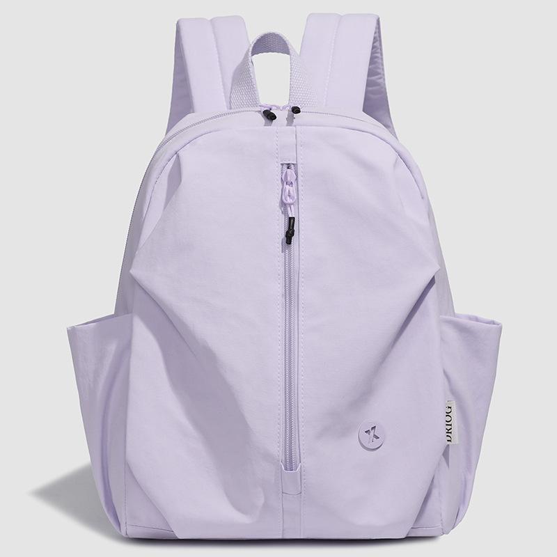 Schoolbag New Versatile Lightweight Nylon Backpack Female Large Capacity Student School Bag Ladies Commuter Backpack