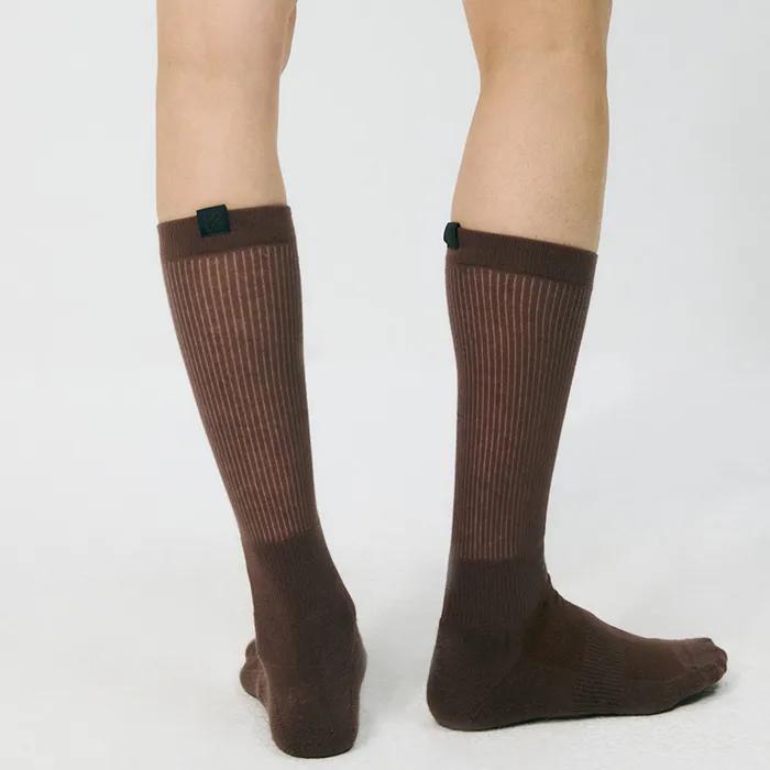 See-Through Knee Socks_Brown