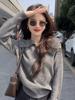 Autumn/Winter Women's Korean Loose Doll Collar Knit Sweater