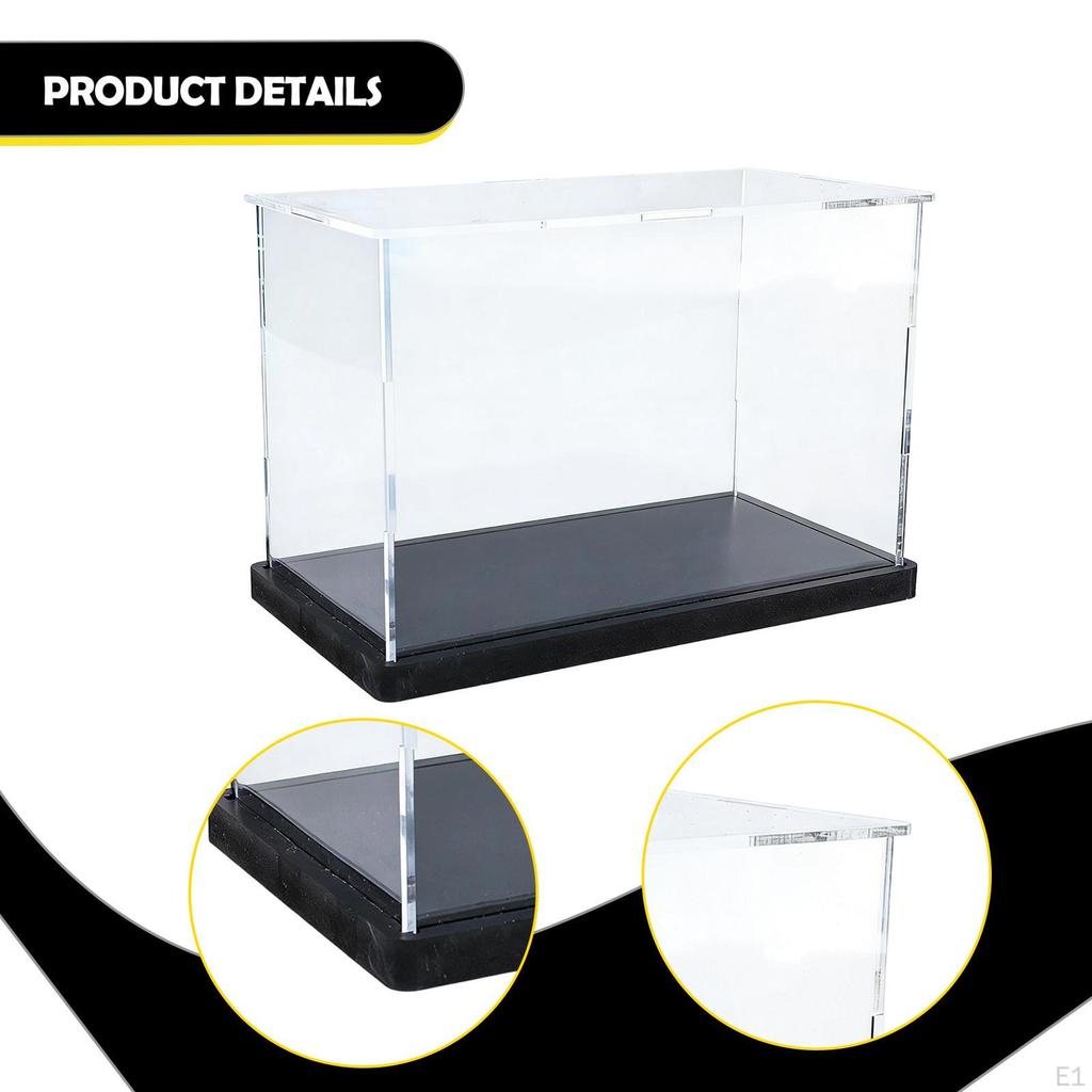 Motorrad Modell Vitrine Motorrad Box 1/24 Staubdicht und Schwarze Basis Arbeitsplatte