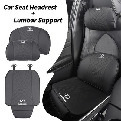 Car Seat Headrest Lumbar Support Neck Pillow Cushion Backrest For CT200h ES250 ES300h IS250 IS200 GS300 GS460 GX470