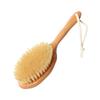 Large Beech Wood Bath Brush with Hog Bristles for Body and Dry Brushing