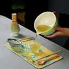 Matcha Whisk Set for Beginners Elegant Bamboo Wood Japanese Matcha Tea Making Kit with Whisk Holder Scoop Sifter