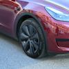 4 Stück 19 Zoll Radkappen für Tesla Model Y Ersatz Radkappen-Kit Vollfelgenabdeckung ModelY 2023 2022 Karosseriedekor Zubehör
