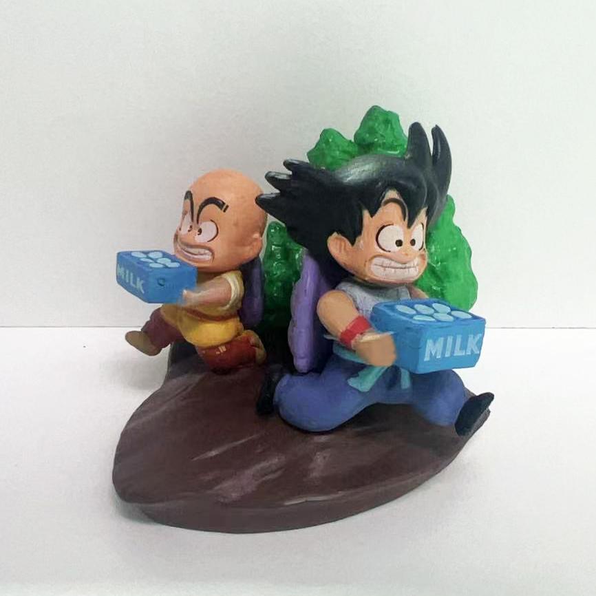 

4.5cm Anime Figure Goku and Krillin Action Figures Pvc Statue Collection Model Toys Gifts