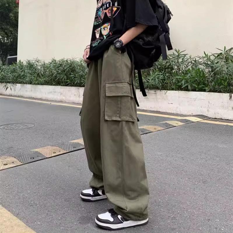 

Unisex Straight-Leg Wide Pocket Cargo Joggers L хакі