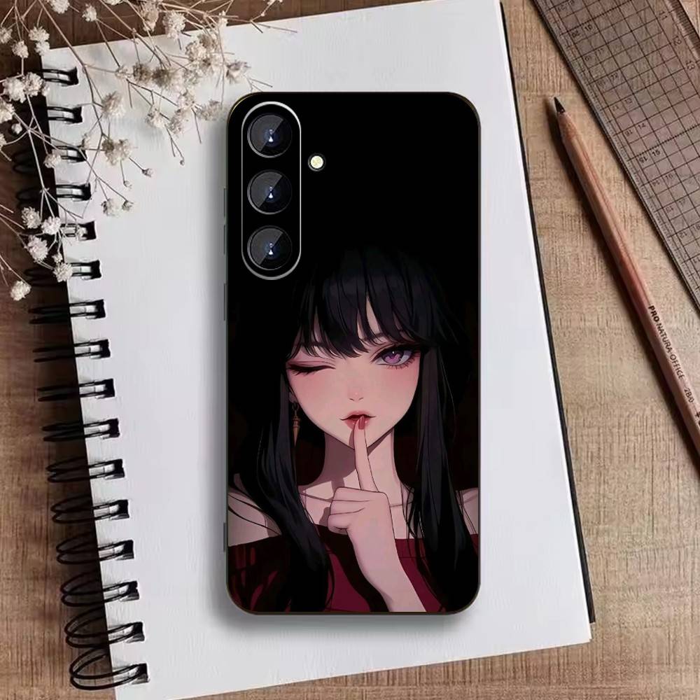 Dark Gothic Cool-Edgy Phone Case For Samsung Galaxy A73,A72,A71,A70,A52,A51 Others Soft Black Cover
