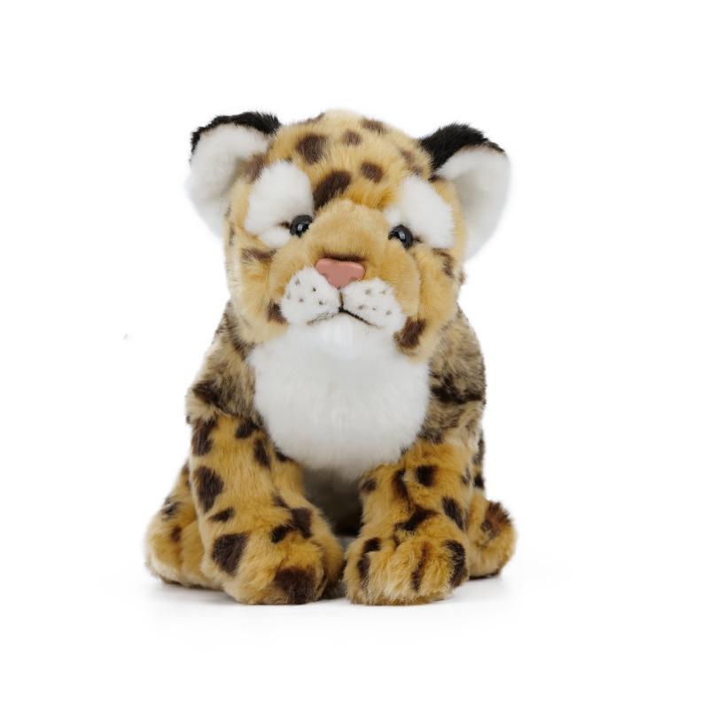 New Cute Doll Flower Leopard Doll Plush Toy Yellow Spotted Leopard Doll Doll