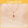 Elegante Bloemige Tulp Ketting Voor Vrouwen Met Geometrische Ketting En Legeringsmateriaal