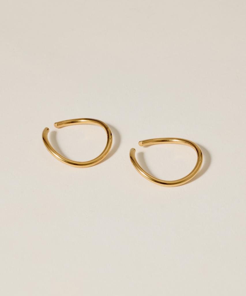 Novice Tokyo Nuance Hoop Ear Cuff Surgical Nuance Hoop Ear Cuff [Stainless] / Gold