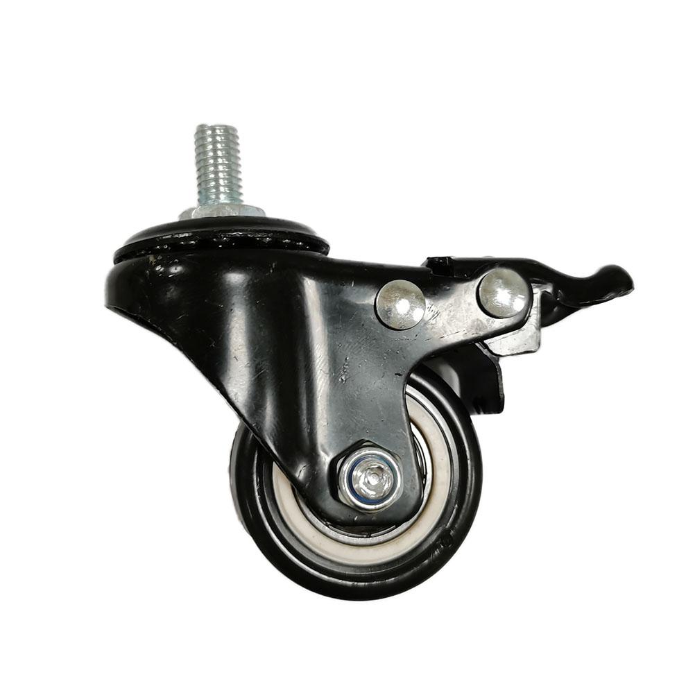 4 ks 2palcová M8x25mm 463LBS Univerzální sada koleček pro kancelářskou židli pro velkou zátěž 2 kolečka s brzdou