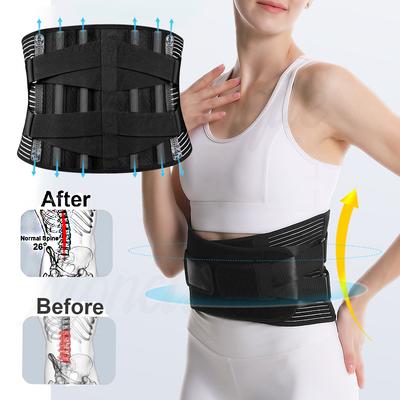 Rückenstützgürtel Verstellbare Lendenwirbelstütze Orthopädische Lendenwirbelstütze Doppelzug Atmungsaktiver Stützgürtel Unisex Sportschutz