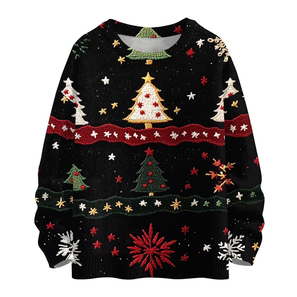 Christmas Sweatshirts For Children Boys And Girls Knit Sweater Cute Shirt Fall Crewneck Pullover Tops