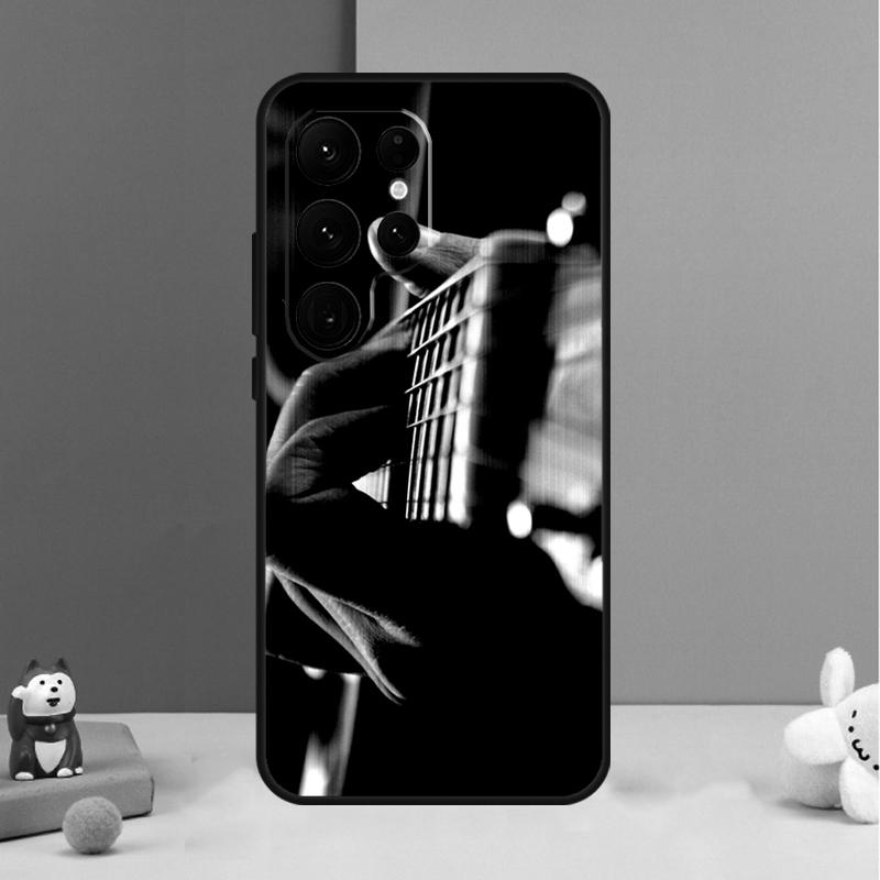Vintage Music Guitars Case For Samsung Galaxy S23 Ultra S24 S22 Note 20 10 Plus S8 S9 S10 S21 S20 FE Back Cover