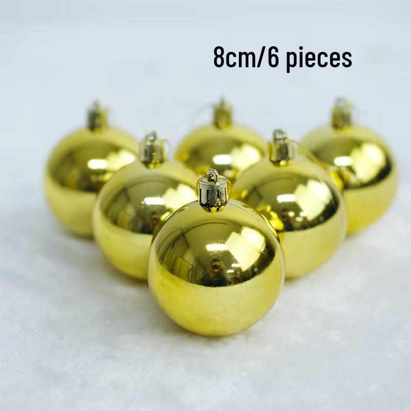 Colorful Matte Christmas Tree Hanging Ball - Decorative Round Ornaments for Holiday Celebration